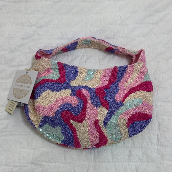 Colorful Beaded Women's Bag - Picture 1 of 5